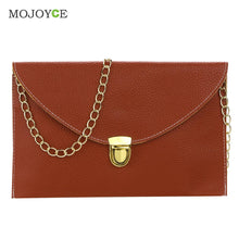 Chain Women Bag Multi Color Shoulder Crossbody Bag Women Leather Handbags Envelope Clutch Women Messenger Bag Bolsa Feminina ELY