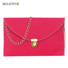 Chain Women Bag Multi Color Shoulder Crossbody Bag Women Leather Handbags Envelope Clutch Women Messenger Bag Bolsa Feminina ELY