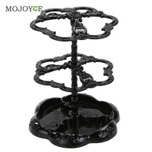 Chic Rose Pattern Jewelry Necklace Stand Display Organizer Holder Show Rack 1STL ELY