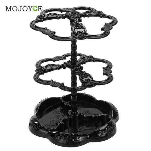 Chic Rose Pattern Jewelry Necklace Stand Display Organizer Holder Show Rack 1STL ELY