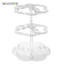 Chic Rose Pattern Jewelry Necklace Stand Display Organizer Holder Show Rack 1STL ELY