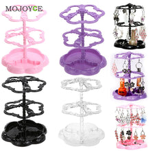 Chic Rose Pattern Jewelry Necklace Stand Display Organizer Holder Show Rack 1STL ELY