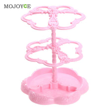 Chic Rose Pattern Jewelry Necklace Stand Display Organizer Holder Show Rack 1STL ELY