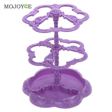 Chic Rose Pattern Jewelry Necklace Stand Display Organizer Holder Show Rack 1STL ELY