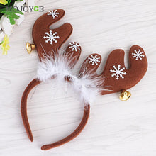 Christmas Bell Feather Hair Accessories Headband Decorations Antlers Christmas Headband Party Hairband Girls Hair Accessories ELY