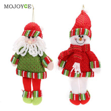 Christmas Santa Claus Xmas Tree Hanging Ornaments Nonwovens Pendant Charm Decorations Christmas Gifts ELY