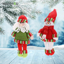 Christmas Santa Claus Xmas Tree Hanging Ornaments Nonwovens Pendant Charm Decorations Christmas Gifts ELY