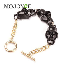 Cool Skull Punk Skeleton Pendant Bracelet Bangle Girls Ladies 1STL ELY