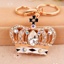 Crystal Rhinestone Keyring Charm Pendant Purse Bag Key Ring Chain Keychain 1STL ELY