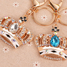 Crystal Rhinestone Keyring Charm Pendant Purse Bag Key Ring Chain Keychain 1STL ELY