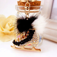 Crystal Rhinestone Keyring Charm Pendant Purse Bag Key Ring Chain Keychain Christmas Gift Keychains Jewelry Charm Accessories ELY