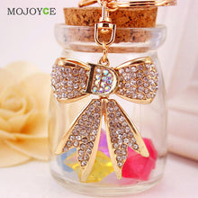 Crystal Rhinestone Pearl Charm Pendant Purse Bag Ring Chain Keychain Key ELY