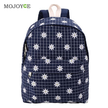 Cute Backpack Women School Bags for Teenagers Mochila Feminina Foral Embroider Canvas Backpack Preppy Style Mochila Bagpack ELY