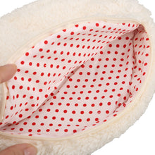 Cute Cartoon Cat Shape Soft Plush Cosmetic Makeup Bag Pouch with Pen Pencil Case Black Pink Clearance sale 1STL ELY