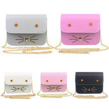 Cute Cat Women Leather Handbag Chain Women Messenger Bag Tote Small Cartoon Animal Cross Body Bags Tote Bolsas Feminina ELY