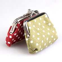 Cute Cotton Multifunctional Girl Mini Purse Dots Pattern Coin Holder Wallets Purse Holder Women Coin Wallet Color at Random ELY