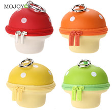 Cute Mushroom Coin Purse Keys Holder Zipper Retractable Case Wallet Multifunctional Girl Mini Purse Coin Holder Wallets ELY