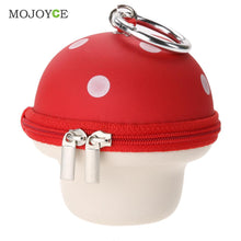 Cute Mushroom Coin Purse Keys Holder Zipper Retractable Case Wallet Multifunctional Girl Mini Purse Coin Holder Wallets ELY