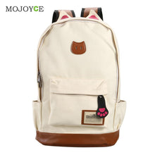 Cute Rucksack School Bags School Bags for Teenagers Canvas Backpack Cat Cartoon Mochila Feminina Backpacks for Teenage Girls ELY