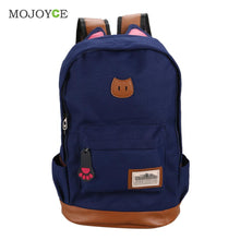 Cute Rucksack School Bags School Bags for Teenagers Canvas Backpack Cat Cartoon Mochila Feminina Backpacks for Teenage Girls ELY