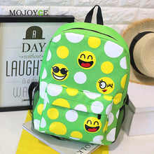 Cute Smiley Emoji Face Canvas Backpack Women 3D Printing School Bags for Teenagers Backpacks for Teenage Girls Mochila Feminina ELY