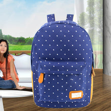 Cute Women Canvas Backpacks Dots School Bags Backpack Travel Bag Satchel Mochila Rucksack Shoulder Bag Mochilas Femininas ELY