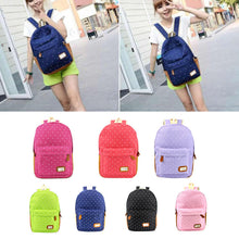 Cute Women Canvas Backpacks Dots School Bags Backpack Travel Bag Satchel Mochila Rucksack Shoulder Bag Mochilas Femininas ELY