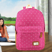 Cute Women Canvas Backpacks Dots School Bags Backpack Travel Bag Satchel Mochila Rucksack Shoulder Bag Mochilas Femininas ELY