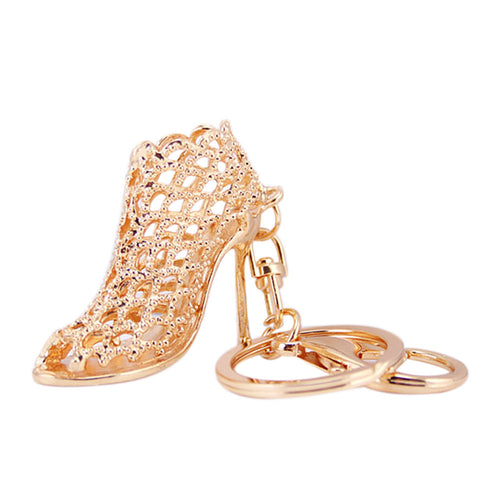 Cute Women High Heel Shoes Keychain Cars Keyrings Lady Gifts Rhinestone Key Rings Women Bag Charms Keychains Keyrings Crystal ELY