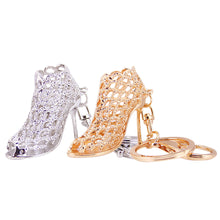 Cute Women High Heel Shoes Keychain Cars Keyrings Lady Gifts Rhinestone Key Rings Women Bag Charms Keychains Keyrings Crystal ELY