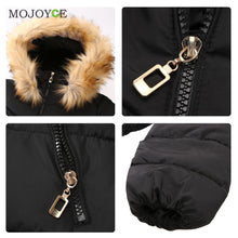 Down Cotton Parka Short Coat Faux fur Collar Hooded Quilted Women Jacket Slim Short Down Jacket Plus Size Down Coat ELY