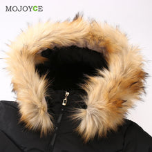 Down Cotton Parka Short Coat Faux fur Collar Hooded Quilted Women Jacket Slim Short Down Jacket Plus Size Down Coat ELY