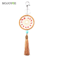 Dream Catcher Feather Pendant Key Chain Handmade FeatherTassels Hanging Decor Keyring Dreamcatcher Home Decoration Gift ELY