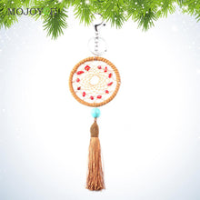 Dream Catcher Feather Pendant Key Chain Handmade FeatherTassels Hanging Decor Keyring Dreamcatcher Home Decoration Gift ELY
