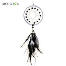 Dream Catcher with Leathers Beads Wall Hanging Home Car Decor Ornament Craft Dreamcatcher Decoration Gift Feather Pendant ELY