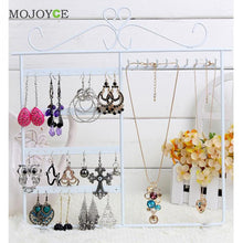 Earrings Ear Studs Necklace Jewelry Display Rack Metal Stand Organizer Hold 1STL ELY