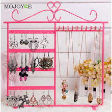 Earrings Ear Studs Necklace Jewelry Display Rack Metal Stand Organizer Hold 1STL ELY