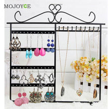 Earrings Ear Studs Necklace Jewelry Display Rack Metal Stand Organizer Hold 1STL ELY