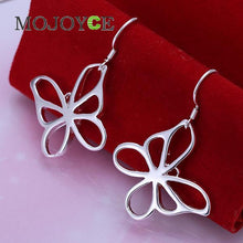 Earrings Elegant Silver-plated Butterfly Shapes supplies earrings 1STL ELY