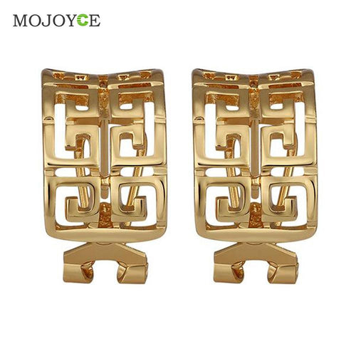 Earrings for Women Nickle Free Antiallergic 18K Gold Plated 1STL ELY