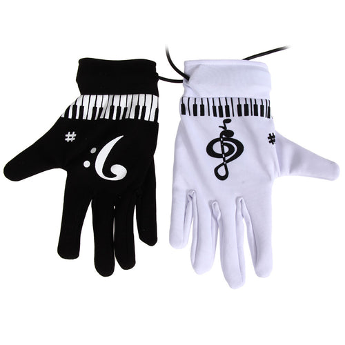 Electronic Piano Gloves Fingertips Piano Musical Gloves Novelty Exercise Instrument Keyboard Musical Electronic Games for Adults ELY