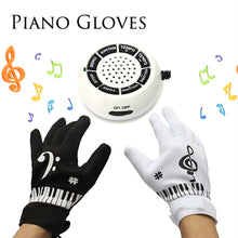 Electronic Piano Gloves Fingertips Piano Musical Gloves Novelty Exercise Instrument Keyboard Musical Electronic Games for Adults ELY