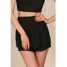 Elegant Chiffon Pleated Shorts Style Casual Gym High Waist Shorts Women Pantalones Pantalones Cortos Mujer ELY