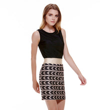 Elegant Women bodycon Clothes Evening Cocktail Party Sleevesless Floral Mini Skinny Dress Set Two Pieces 1STL ELY