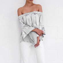 Elegant Long Sleeve Women Blouses Shirt Women Femme Off Shoulder Tops Slash Neck Blusa Mejur Blusas Sexy Blusa Feminino 1STL ELY