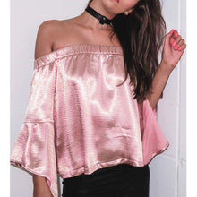 Elegant Long Sleeve Women Blouses Shirt Women Femme Off Shoulder Tops Slash Neck Blusa Mejur Blusas Sexy Blusa Feminino 1STL ELY