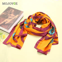 Elegant Slik Women Scarf Rectangle Floral Women Scarves Long Tippet Top Flower Printed Scarves ELY