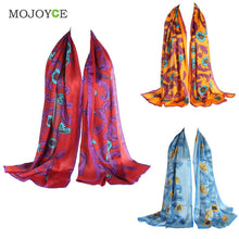 Elegant Slik Women Scarf Rectangle Floral Women Scarves Long Tippet Top Flower Printed Scarves ELY
