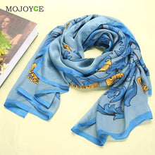 Elegant Slik Women Scarf Rectangle Floral Women Scarves Long Tippet Top Flower Printed Scarves ELY
