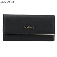 Elegant Women Long PU Leather Wallet Lady Purse Card Holder Clutch Handbag Ladies Women Wallets PU Leather Purses Long Wallet ELY
